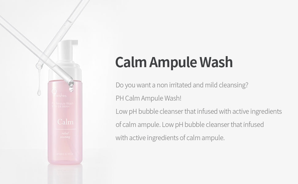 9wishes pH Calm Ampoule Wash 150ml - KLO