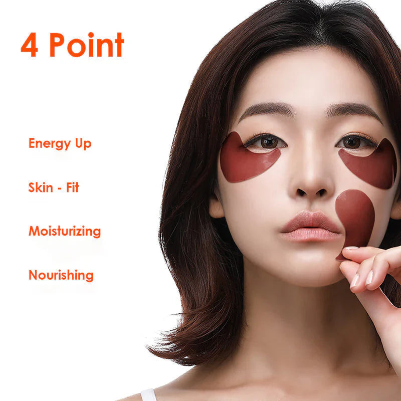 PETITFEE Cacao Energizing Hydrogel Eye Mask 60ea - KLO