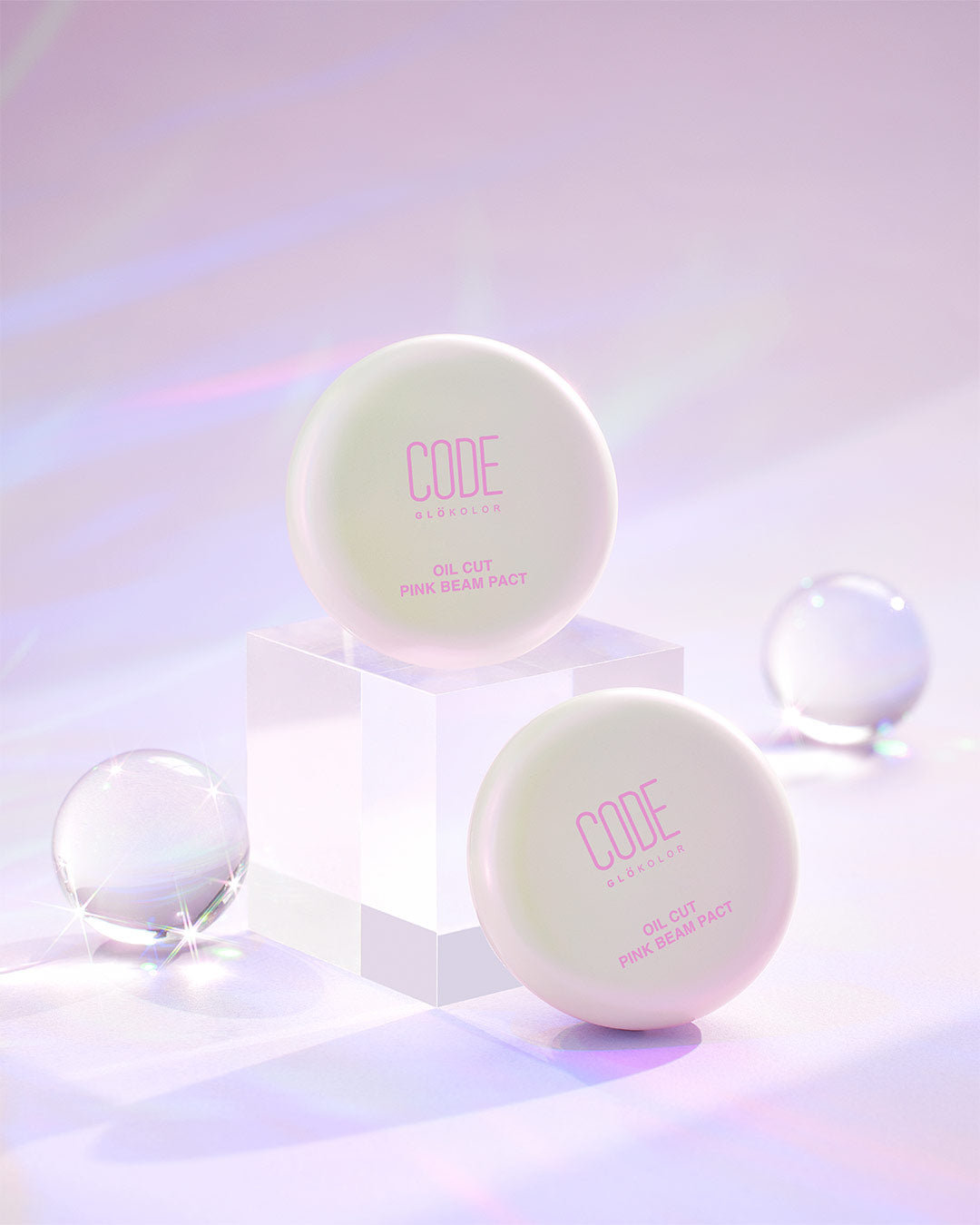 Code Glokolor Oil Cut Pink Beam Pact 8g - DODOSKIN