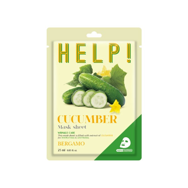 Bergamo Help! Mask Pack Cucumber 25ml *10ea - KLO