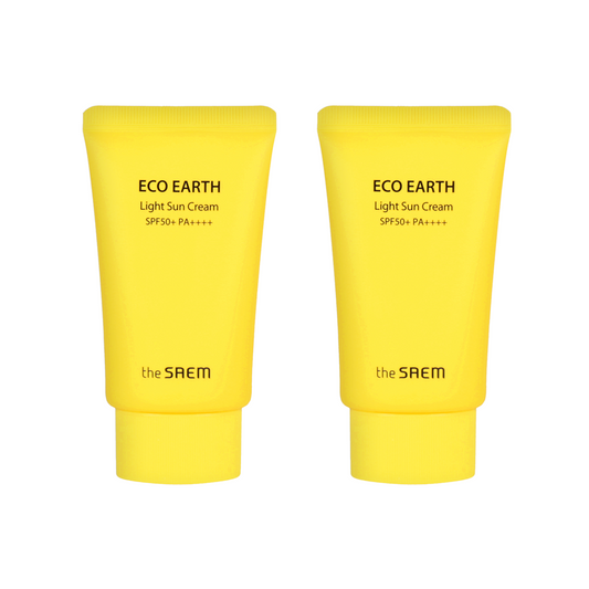the SAEM Eco Earth Light Sun Cream SPF50+ PA++++ 50g (+50g Gift)