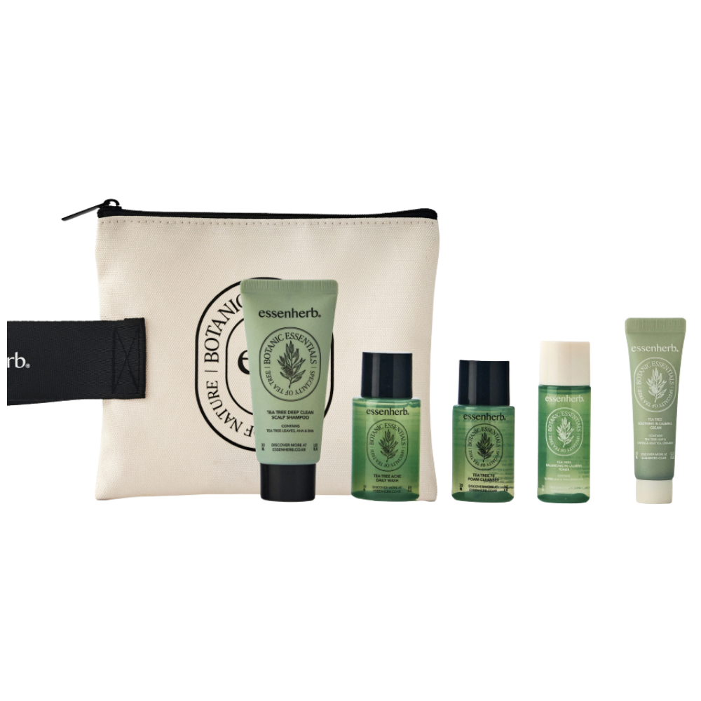 essenherb Tea Tree Trial Set Travel Kit (5 Items)