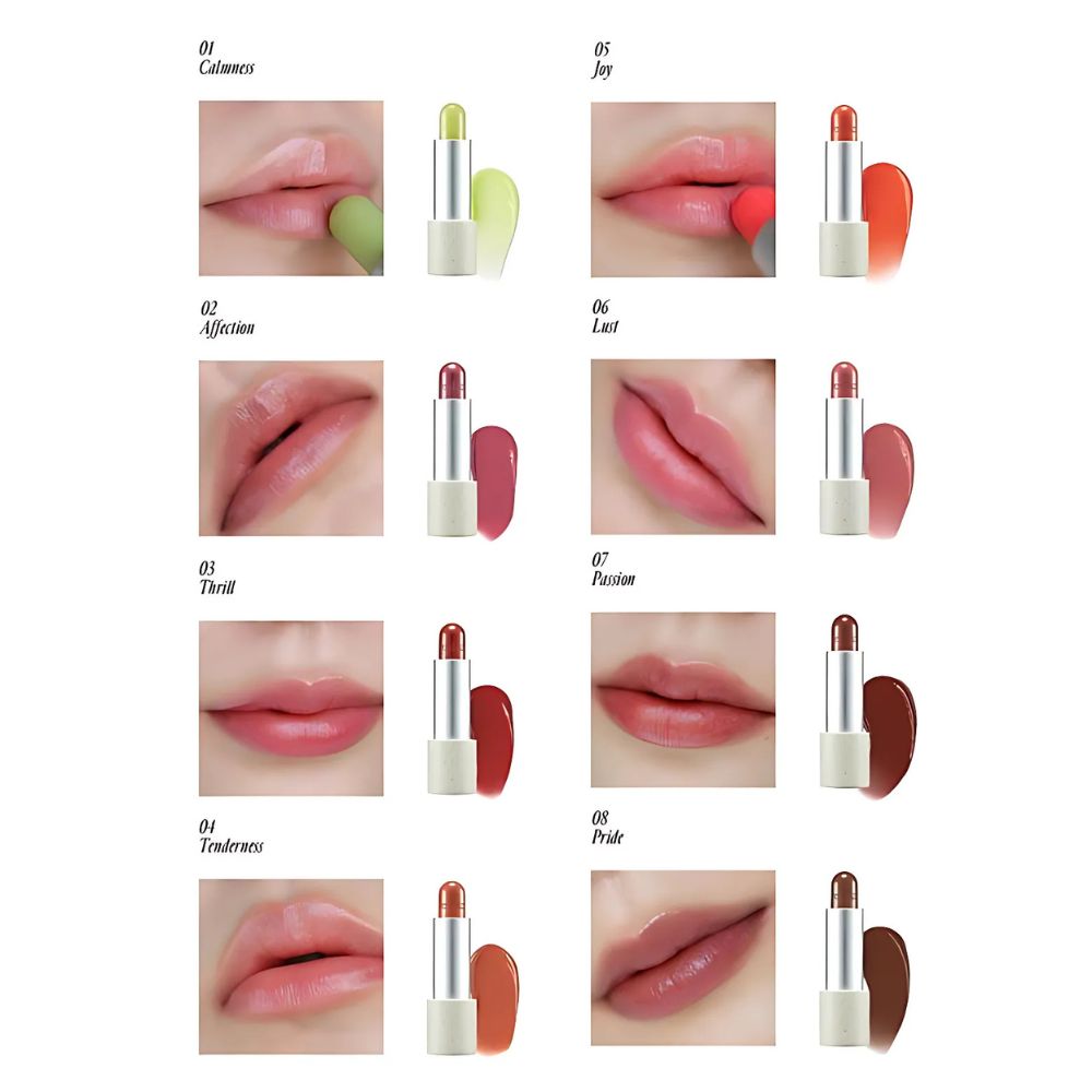 This vegan lip balm is designed to nourish your lips with plant-based ingredients, providing a hydrating, non-sticky finish that keeps lips soft and supple all day.