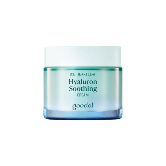 "Image of goodal Heartleaf Hyaluron Soothing Cream 75mL Refill Set. Soothes and hydrates skin with heartleaf and hyaluronic acid."