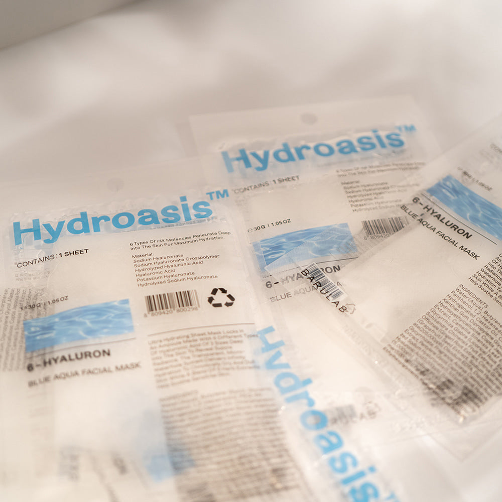 BARULAB Hydroasis 6-Hyaluronic Blue Aqua Facial Mask 30g *10ea - KLO