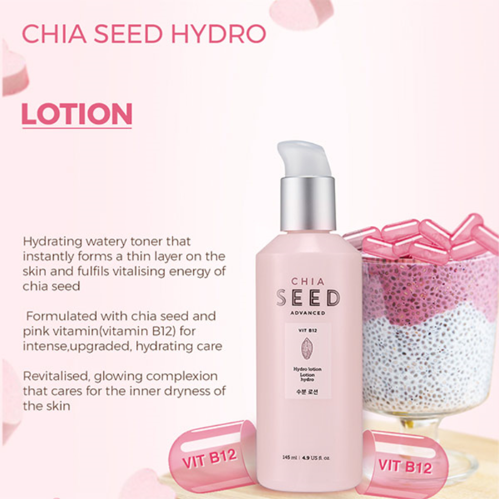 (KNEW) THE FACE SHOP Chia Seed Hydro Lotion 145ml - DODOSKIN