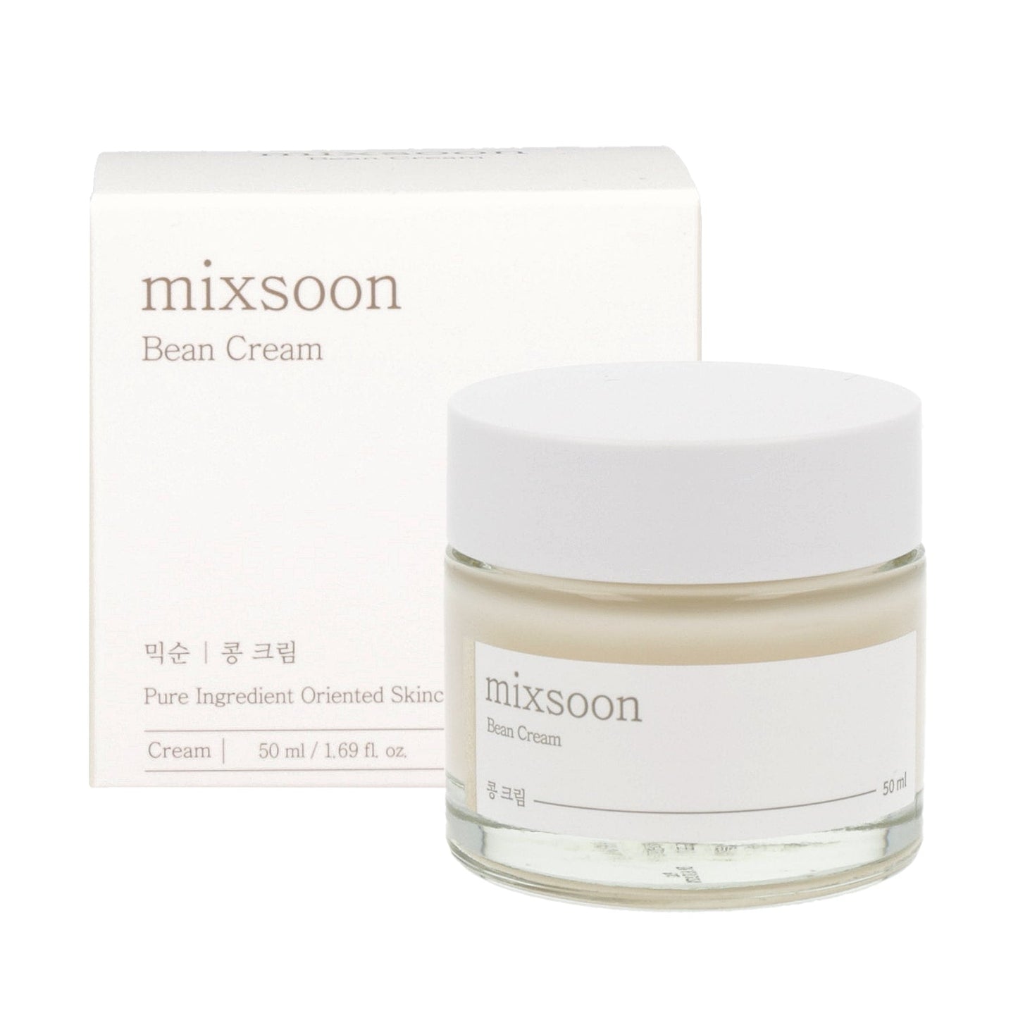 mixsoon Bean Cream 50ml - is a nourishing and hydrating cream that utilizes the benefits of fermented bean extracts to rejuvenate and revitalize the skin.
