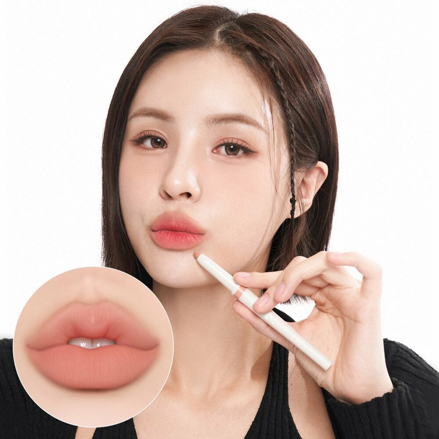 nobev Contour Point Dual Lip Pencil 0.28g 3 colors
