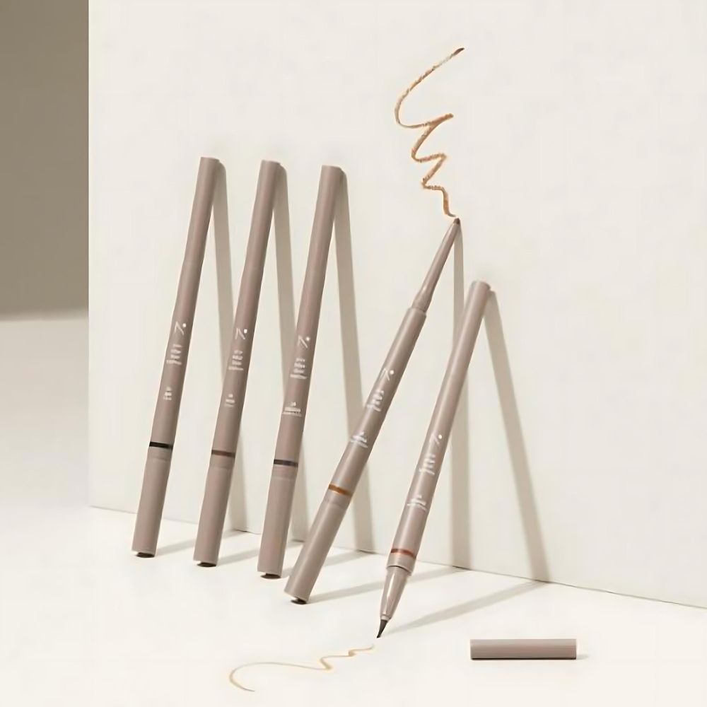 This versatile eyeliner features a dual-tip design, offering two unique applicators for customizable looks.
