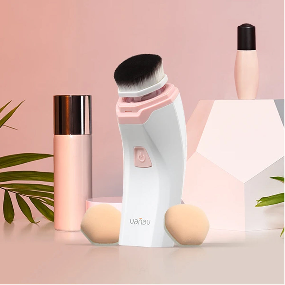 VANAV Cover Fit Vibrating Brush For Perfect Makeup - DODOSKIN