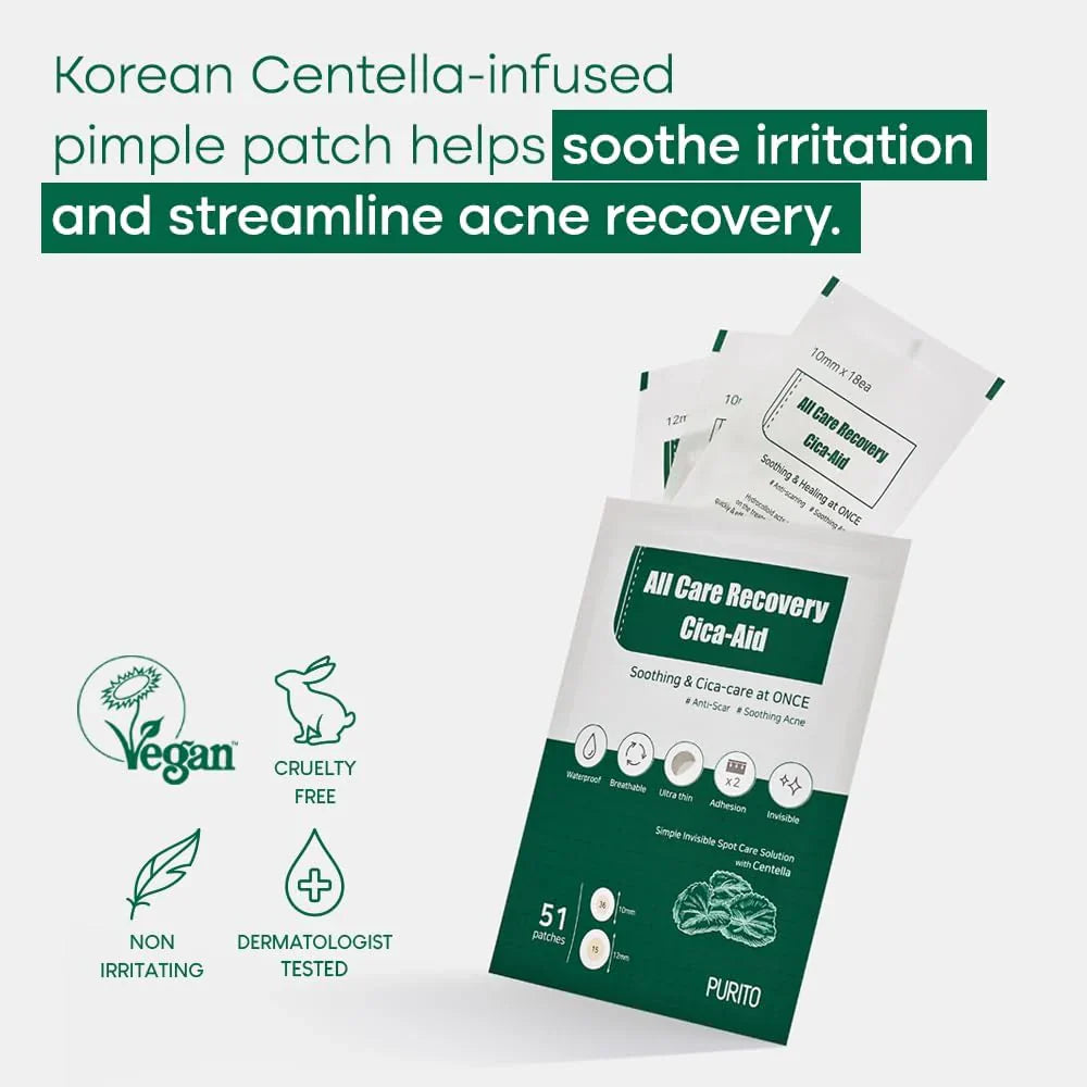 PURITO All Care Recovery Cica-Aid 51 patches - KLO