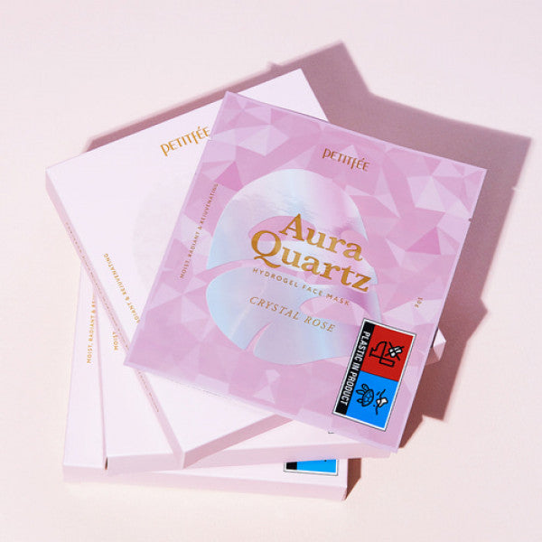 (Mhark) PETITFEE Aura Quartz Hydrogel Face Mask Crystal Rose 30g - KLO