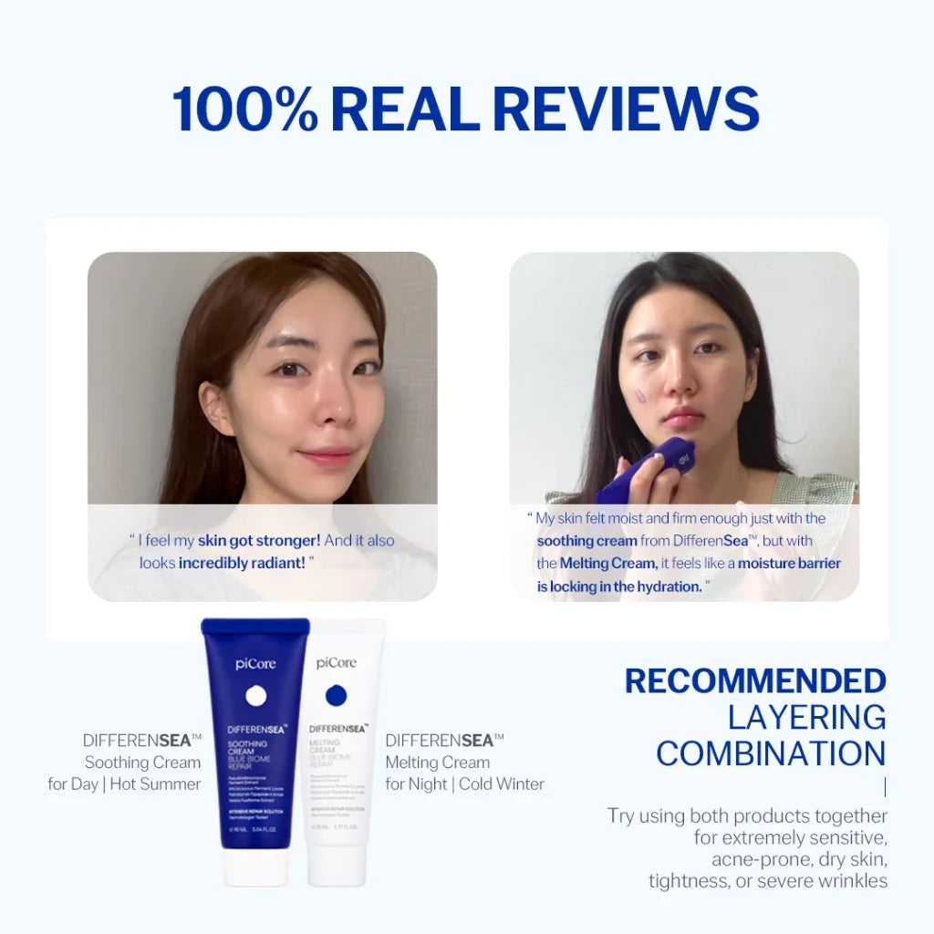 piCore Differensea Melting Cream Blue Biome Repair 70ml