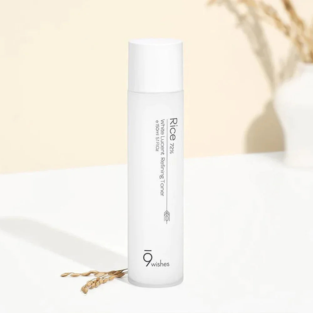 (Matthew) 9wishes Rice 72% White Lucent Refining Toner 150ml - KLO