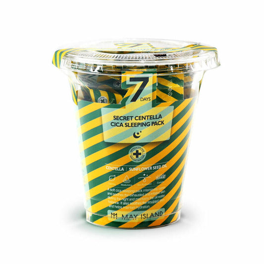 MAY ISLAND 7 Days Secret Centella Cica Sleeping Pack 5gx12ea - DODOSKIN