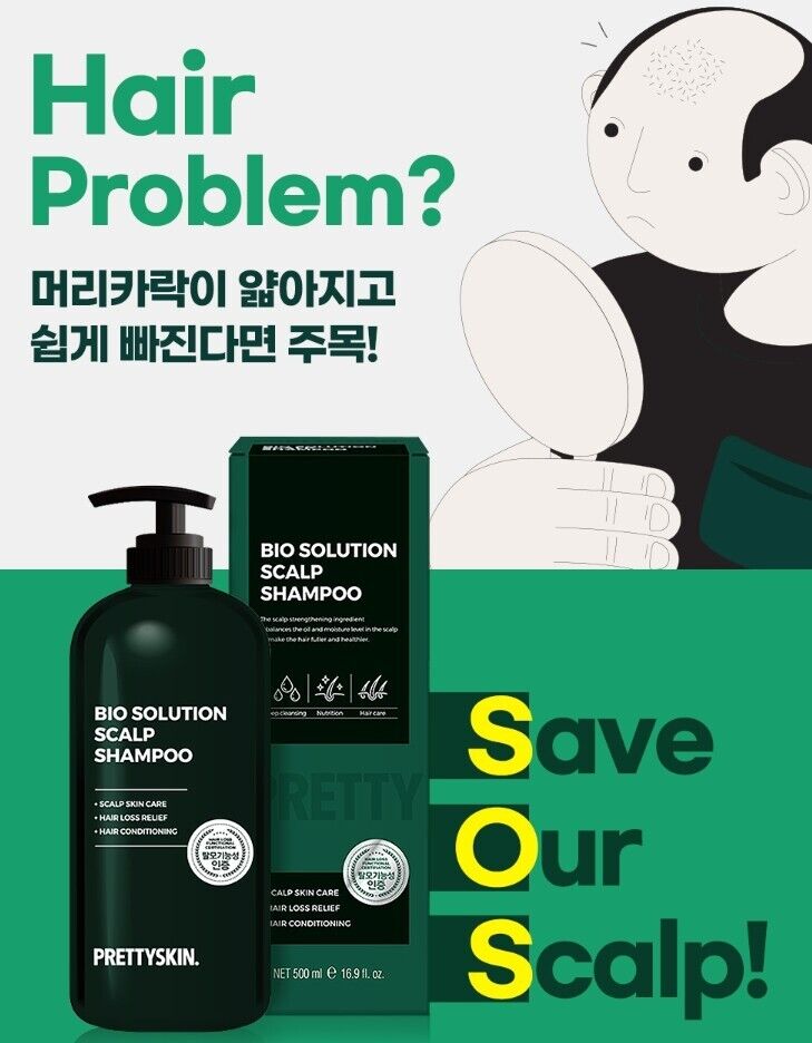 Pretty skin Bio Solution Scalp Shampoo 500ml - DODOSKIN