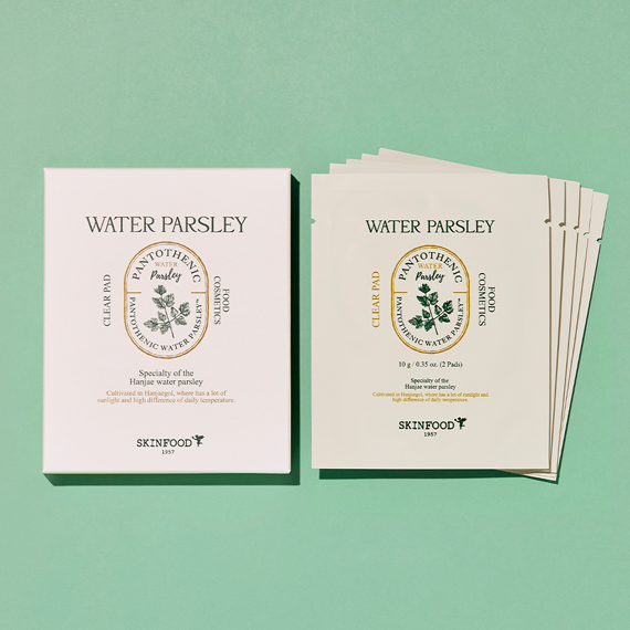 SKINFOOD Pantothenic Water Parsley Clear Pad Pouch Set - DODOSKIN