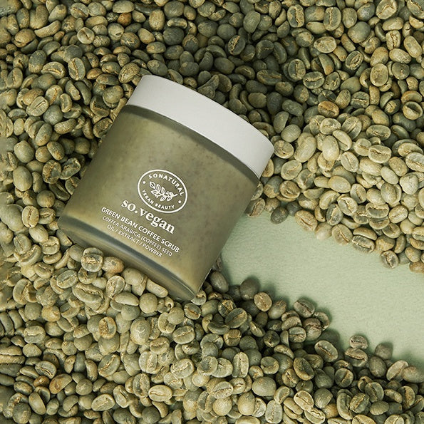 so natural SO Vegan Green Bean Coffee Scrub 105ml - KLO