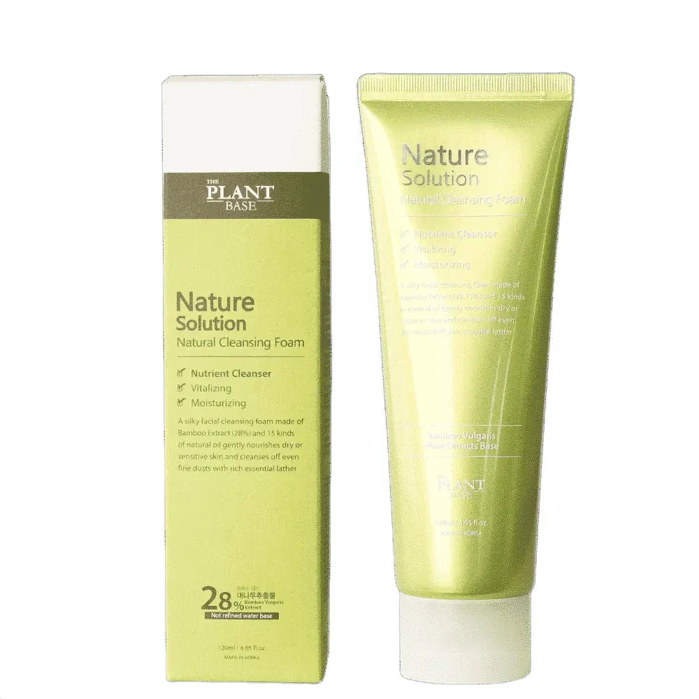 THE PLANT BASE Nature Solution Natural Cleansing Foam 120ml - DODOSKIN