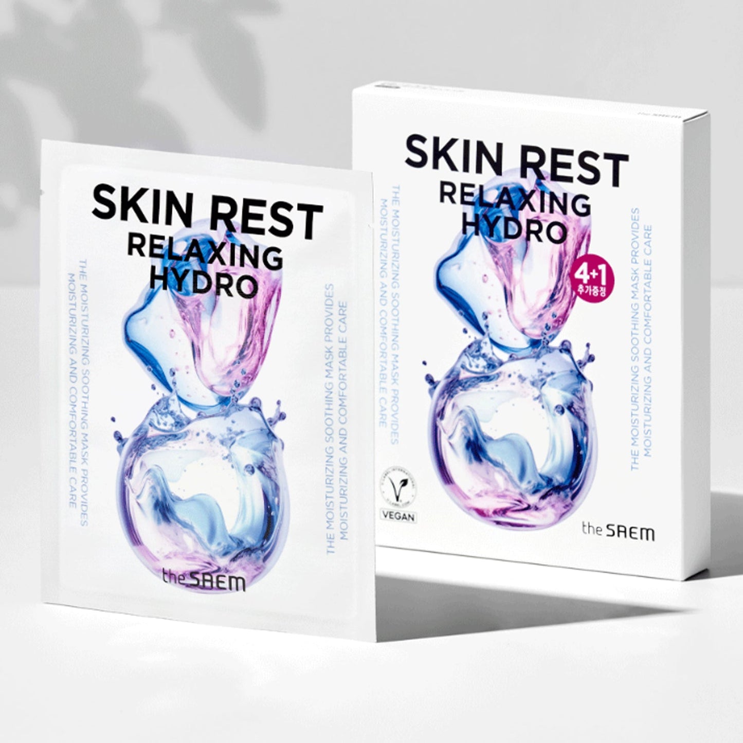 the SAEM Skin Rest Mask Sheet 4+1 Sheets – 2 Types