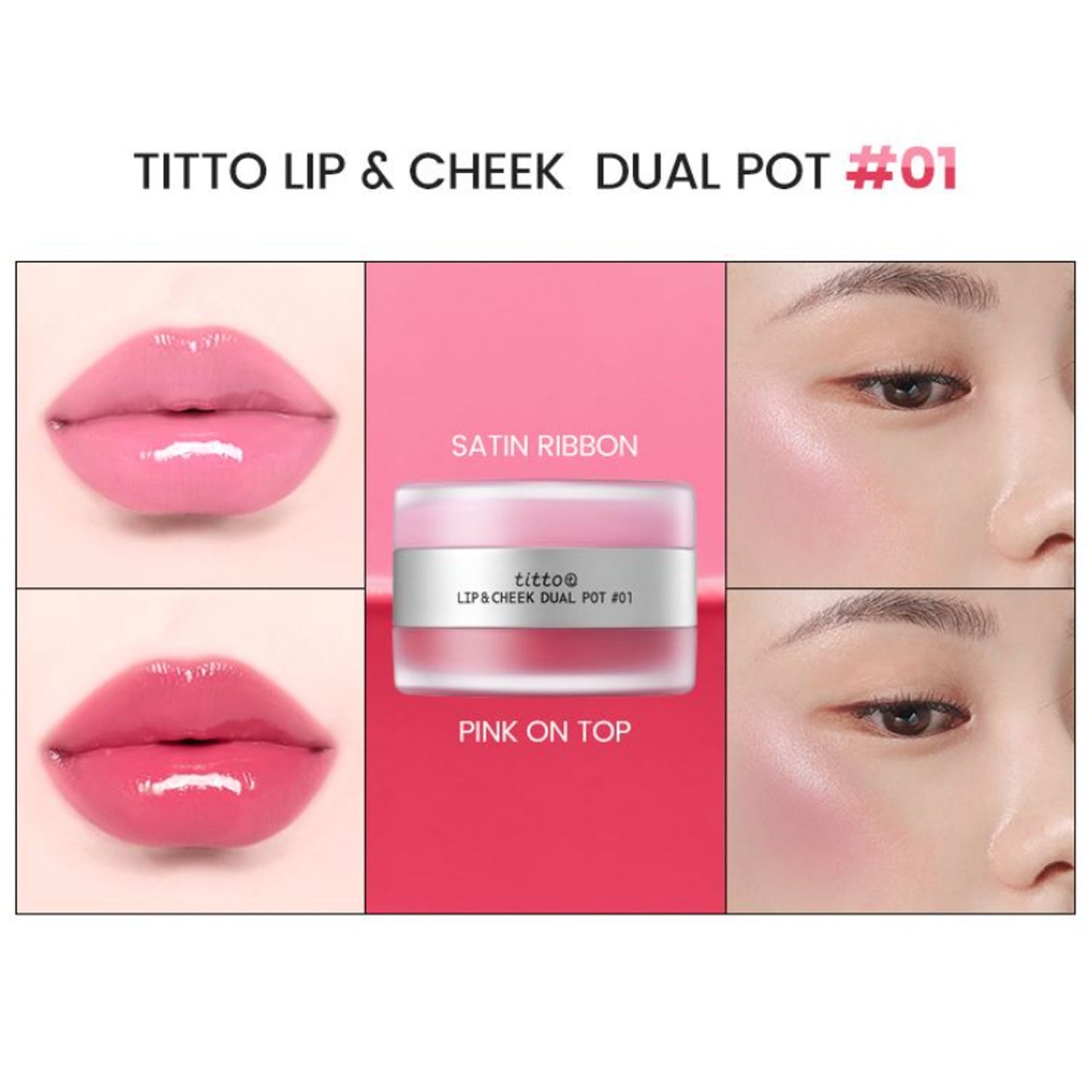 titto Lip & Cheek Dual Pot 6 Colors