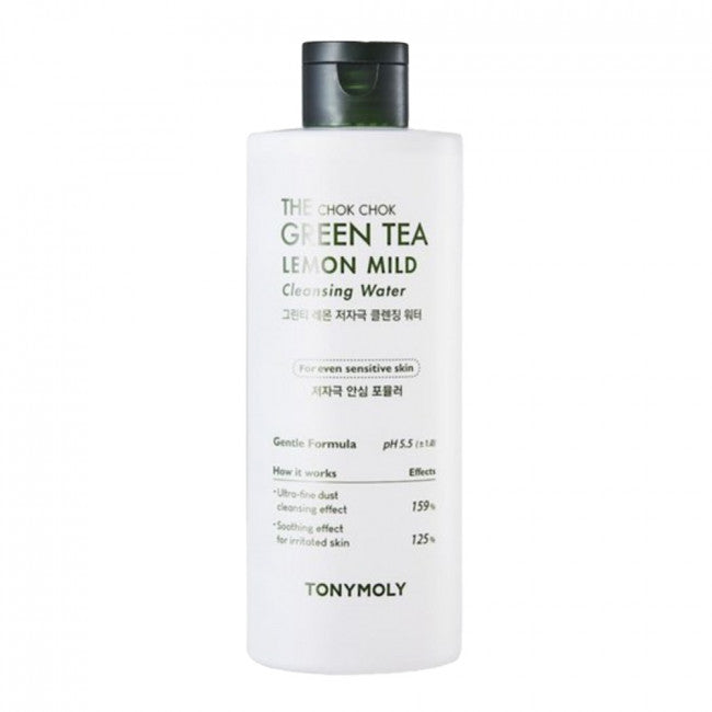 (Matt) TONYMOLY The Chok Chok Green Tea Lemon Mild Cleansing Water 300ml - DODOSKIN
