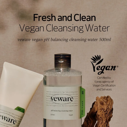 VEWARE Vegan pH Cleansing Water 500ml - KLO