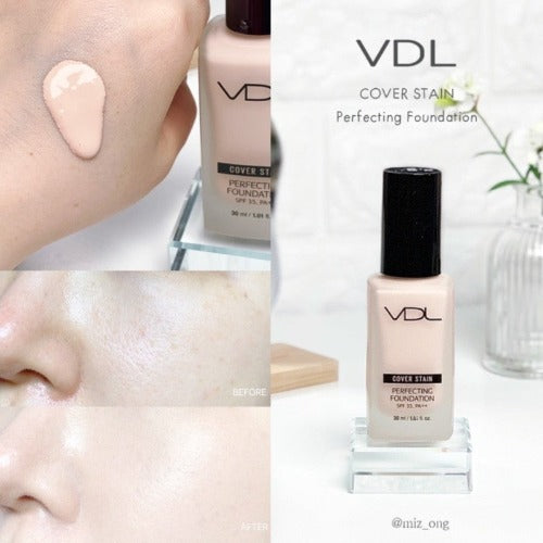 VDL Cover Stain Perfecting Foundation (7 Colors) - KLO
