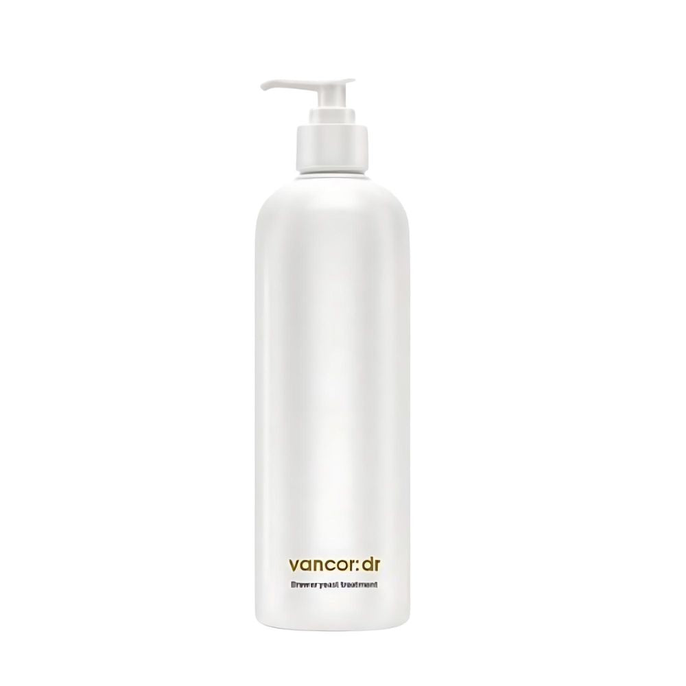 vancor: dr Brewer Yeast Hair Treatment 500ml, a nourishing hair treatment infused with brewer's yeast to strengthen and revitalize hair from root to tip. This treatment is designed to provide deep hydration, improve hair texture, and enhance shine, while helping to reduce breakage and split ends.
