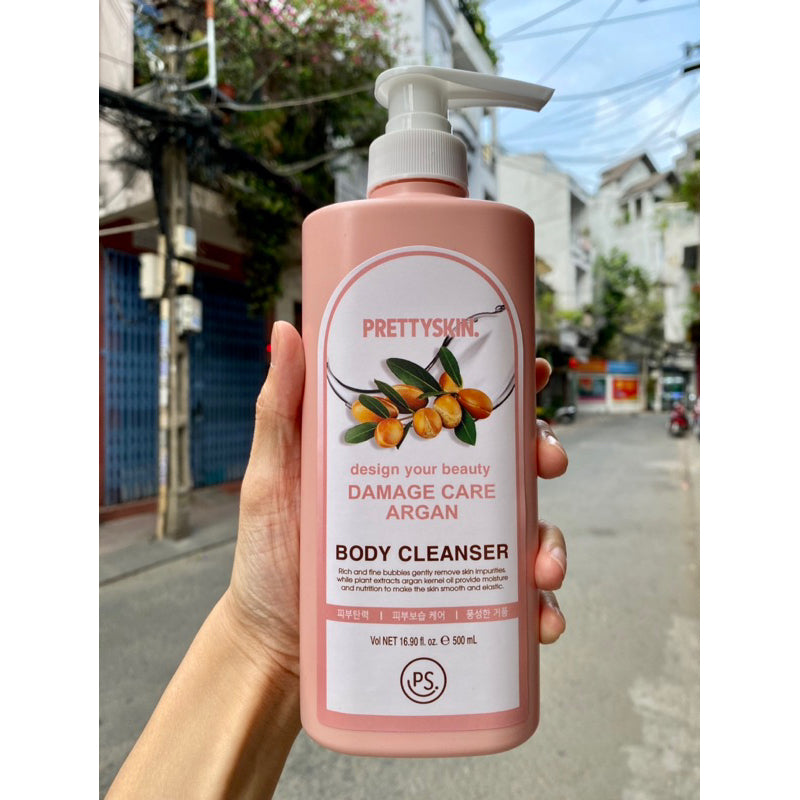 Pretty skin Design Your Beauty Damage Care Argan Body Cleanser 500ml - KLO