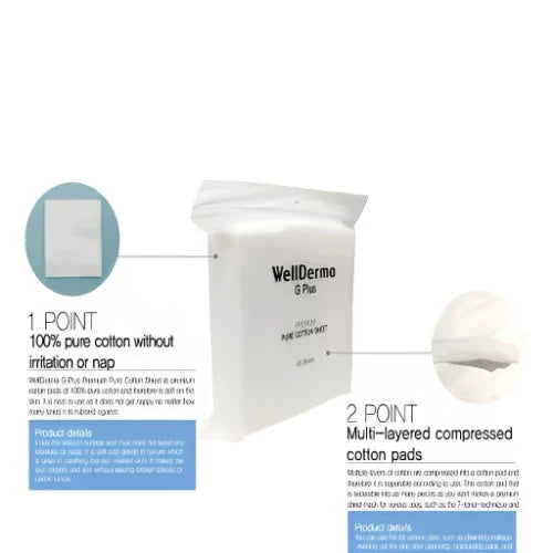 Wellderma G plus premium cotton sheet 165ea - KLO