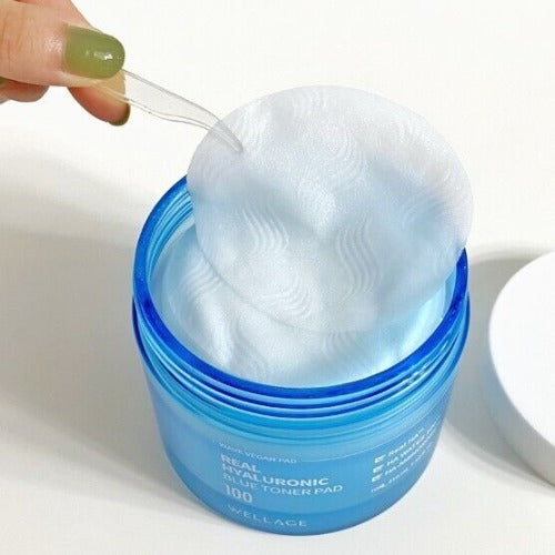 Wellage Real Hyaluronic Blue Toner Pad 210ml - KLO