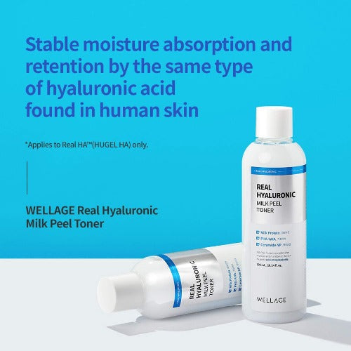Wellage Real Hyaluronic Milk Peel Toner 300ml - KLO