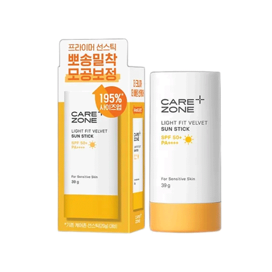 CAREZONE Light Fit Velvet Sun Stick SPF50+ PA++++ 39g - DODOSKIN