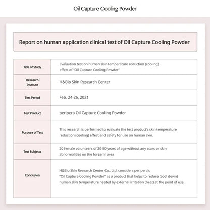 PERIPERA Oil Capture Cooling Powder 11g - DODOSKIN