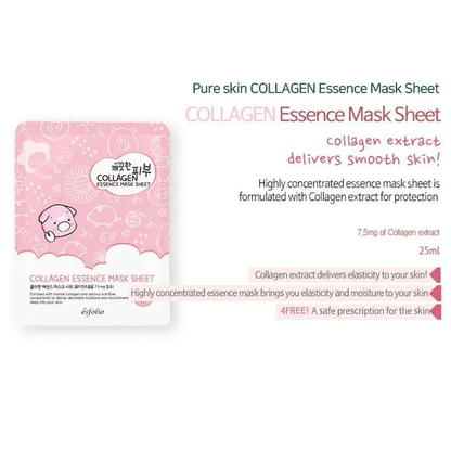 (NEWA) esfolio Pure Skin Collagen Essence Mask Sheet 25ml * 10pcs - DODOSKIN