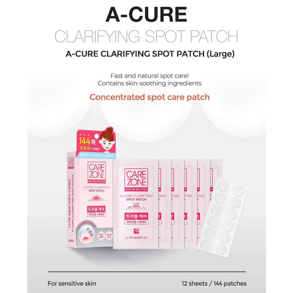 CAREZONE A-Cure Clarifying Spot Patch 12ea - DODOSKIN