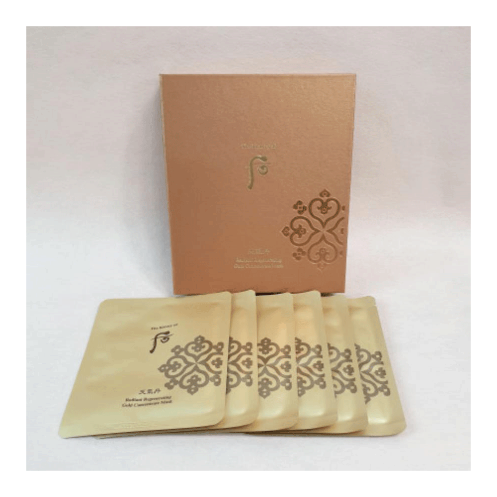 [US STOCK] The history of whoo Cheongidan Hwahyun Gold Ampoule Mask 6ea - KLO