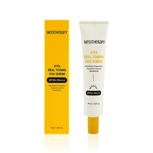 (NEWA) Meditherapy Vita Real Toning Sun Serum SPF 50+ PA++++ 40ml - DODOSKIN