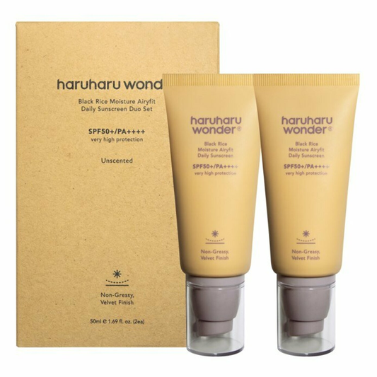 Haruharu Wonder Black Rice Moisture Airyfit Daily Sunscreen Duo SPF 50+ PA++++ - DODOSKIN