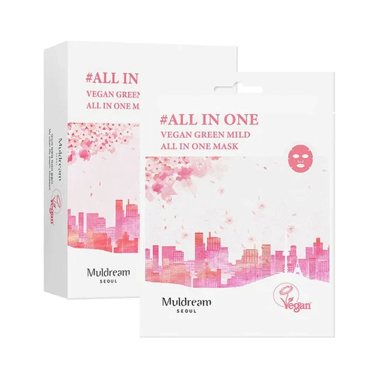 Muldream Vegan Green Mild All In One Mask 25ml *10ea - DODOSKIN