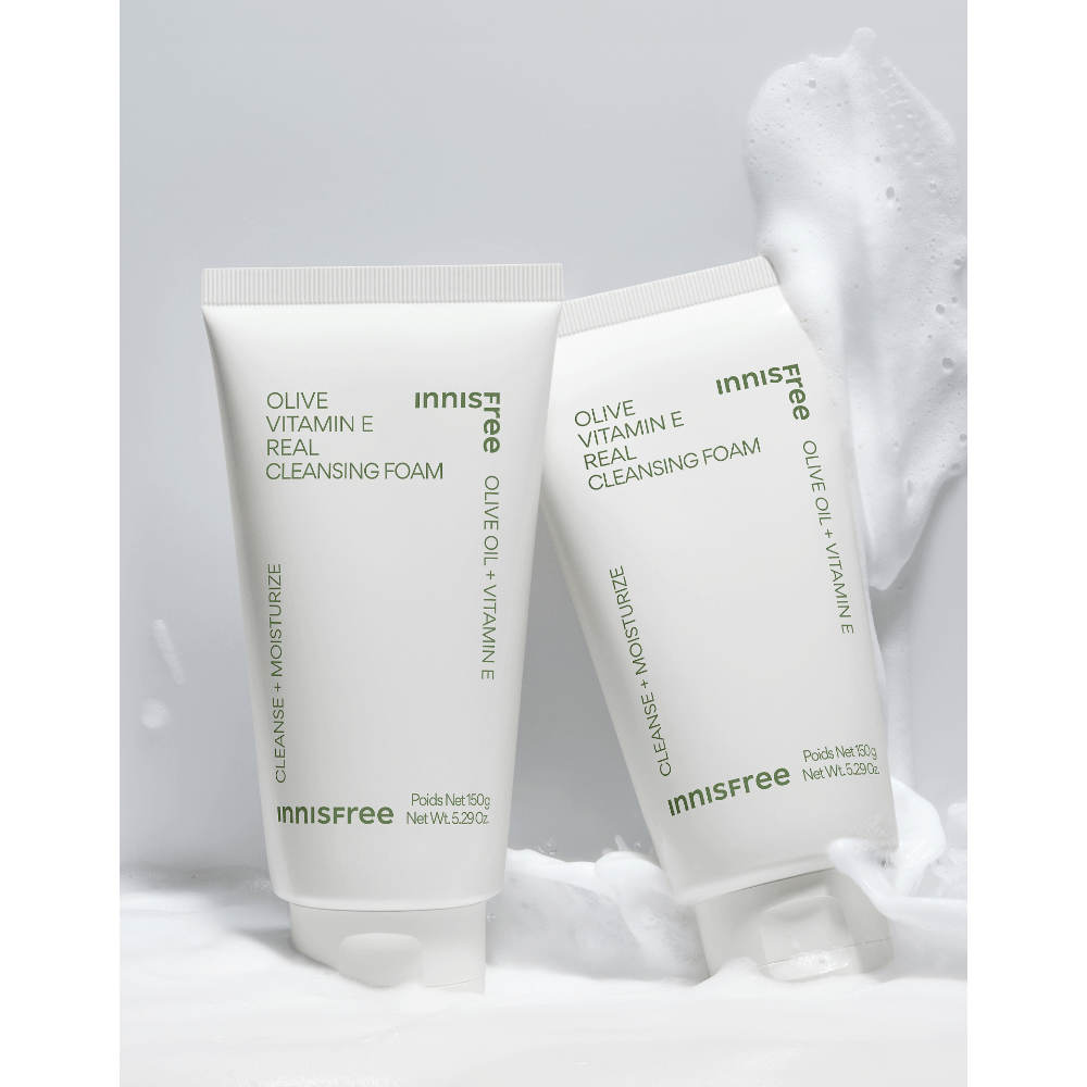Innisfree Olive Vitamin E Real Cleansing Foam 150g - KLO