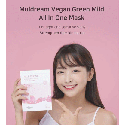 Muldream Vegan Green Mild All In One Mask 25ml *10ea - DODOSKIN