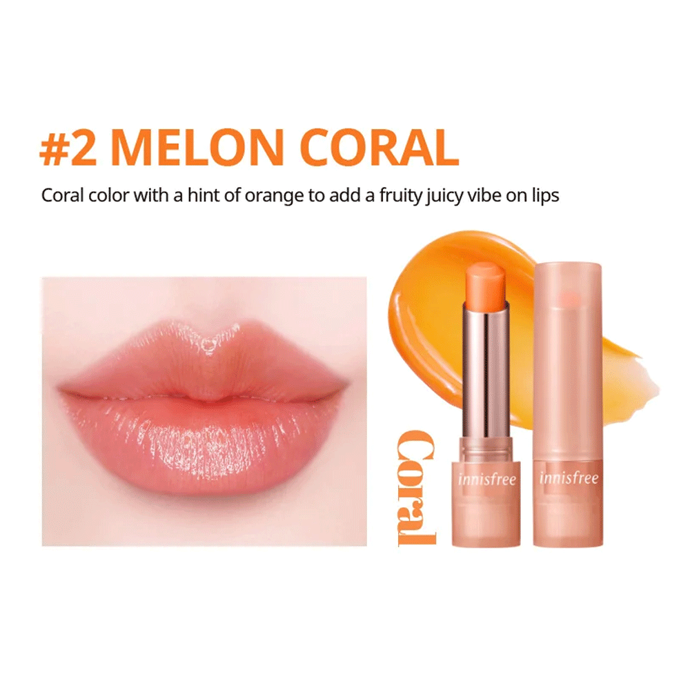 Innisfree Dewy Tint Lip Balm 3.2g - 5 Colors - KLO