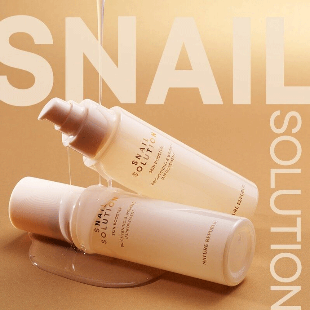 NATURE REPUBLIC Snail Solution Skin Care Set - Toner & Emulsion - KLO