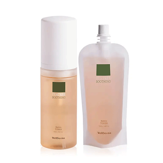 (NEWA) WellDerma TeaTree Soothing Bubble Toner 150ml + Refill 100ml - DODOSKIN