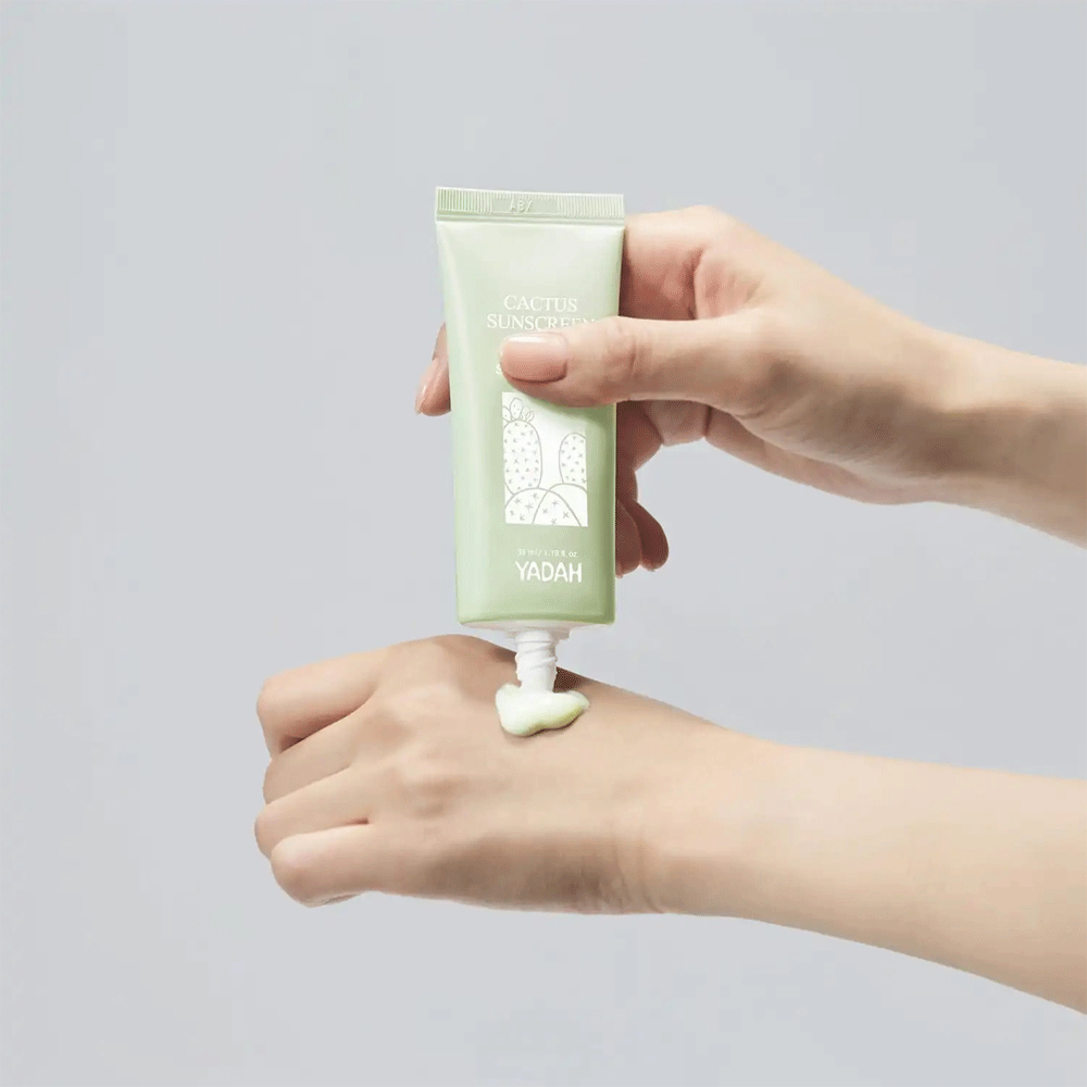 (NEWA) YADAH Cactus Sunscreen SPF50+ PA++++ 35ml - DODOSKIN