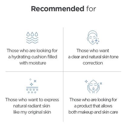 KLAVUU Blue Pearlsation High Coverage Marine Collagen Aqua Cushion SPF50+ PA+++ 12g - DODOSKIN