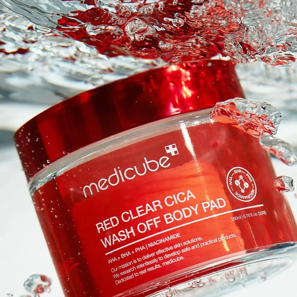 MEDICUBE Red Clear Cica Wash Off Body Pad 50 pads - KLO