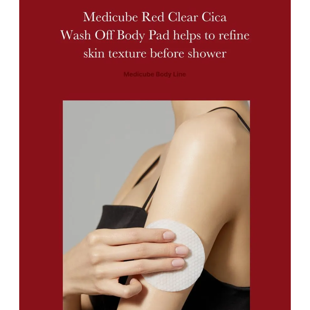MEDICUBE Red Clear Cica Wash Off Body Pad 50 pads - KLO